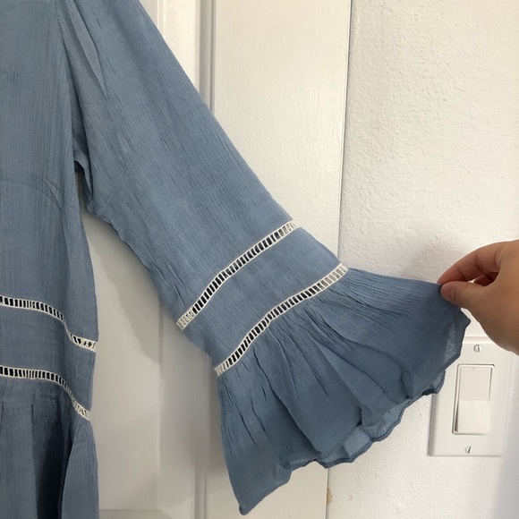 NWT Relished Blue Peasant Top - Picture 3 of 3